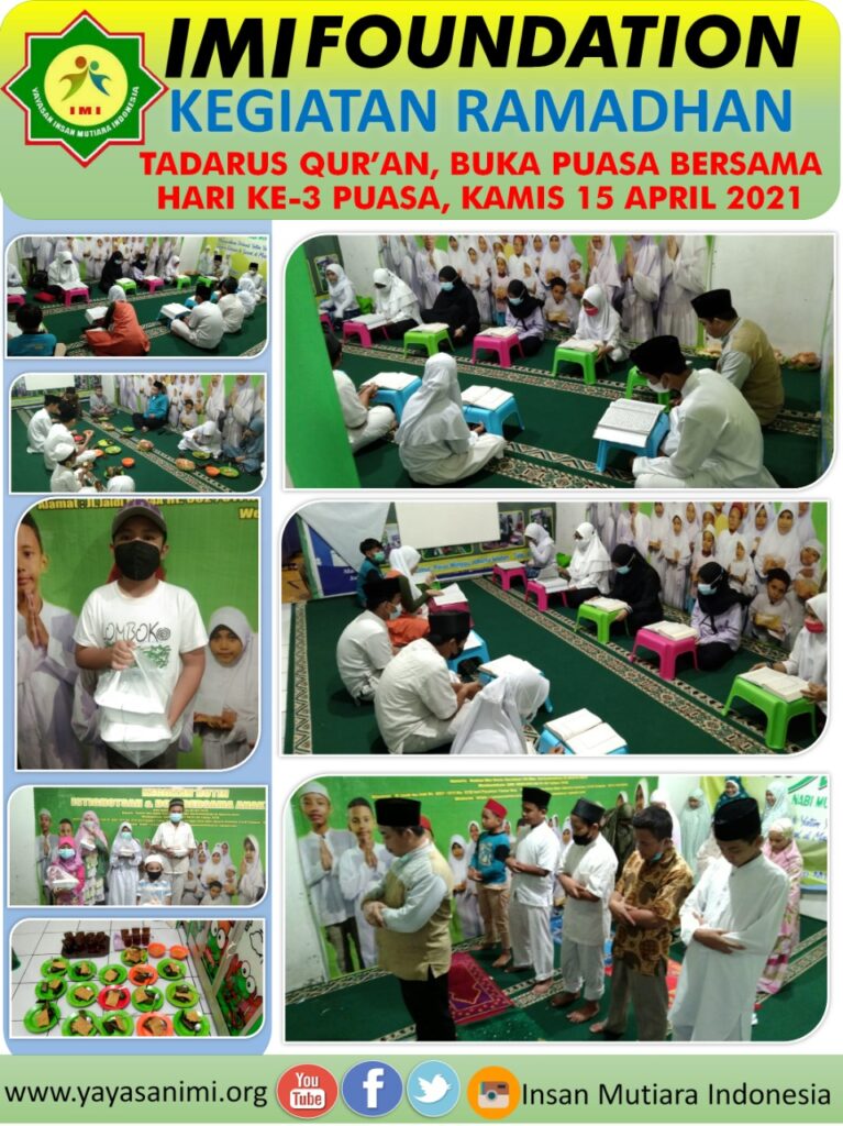 Kegiatan Ramadhan Tadarus dan Buka Bersama tanggal 15/4/2021