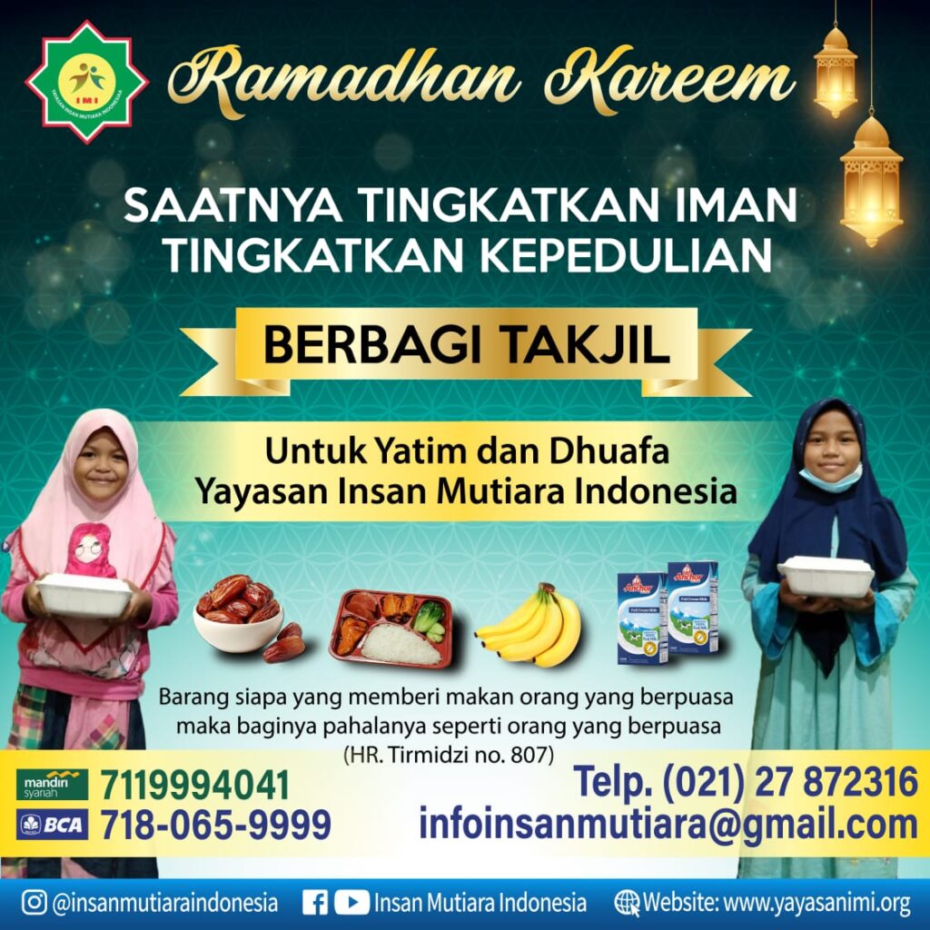 Tutupi Bulan April Dengan Ziswaf Berkah Di Yimi