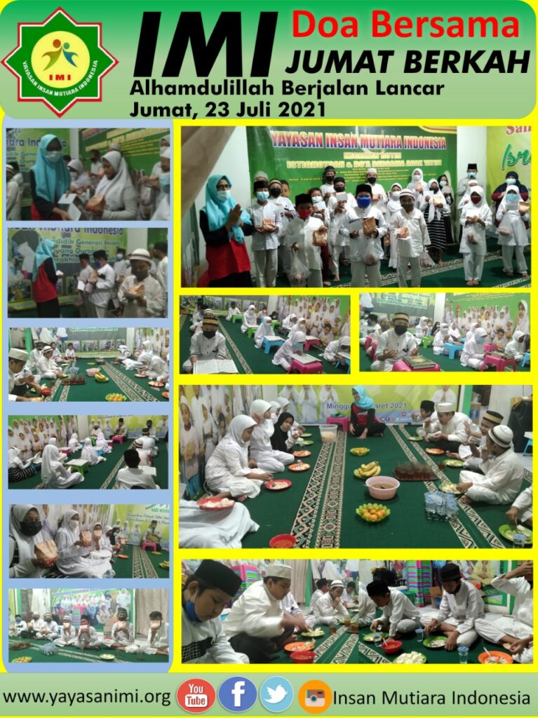 Alhamdulillah Doa bersama yang di panjatkan bersama adik telah terlaksana dengan baik dan penuh khusu. 23 JULY 2021
