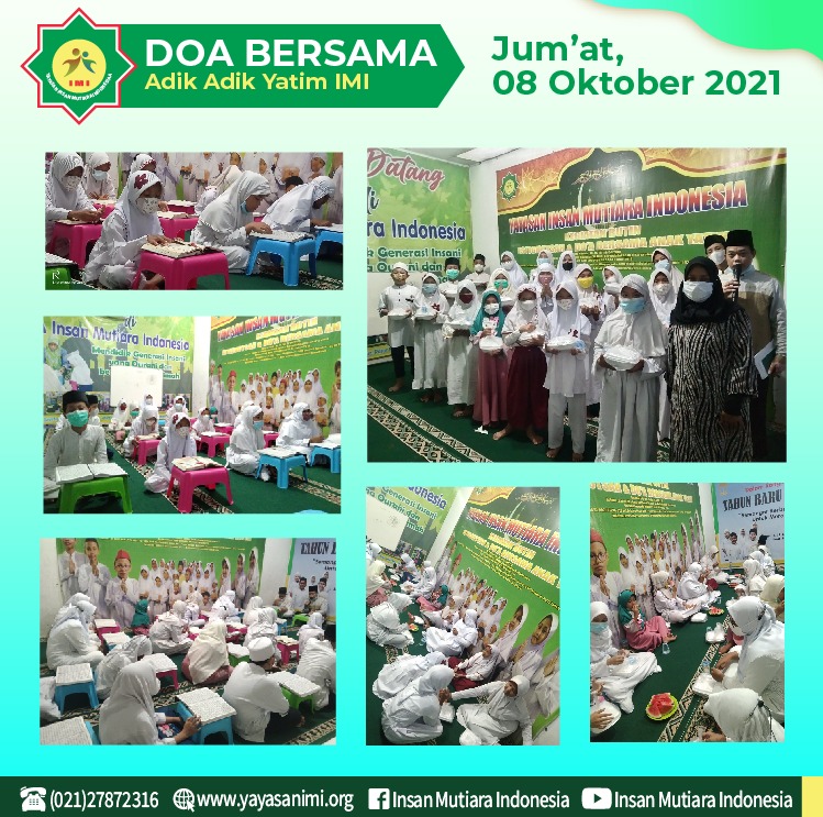 Doa Bersama Adik-Adik Yatim IMI Jumat, 08 Oktober 2021