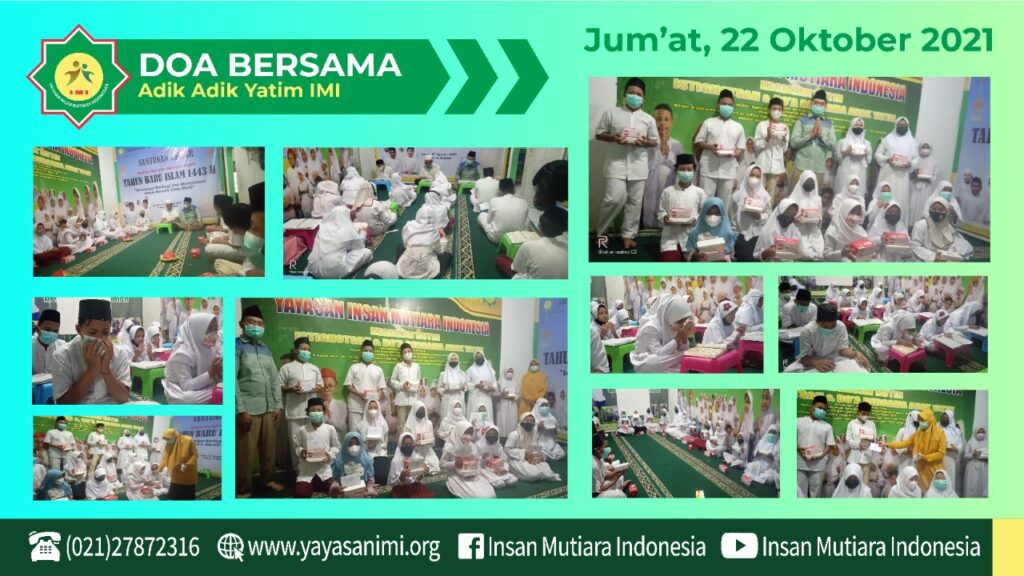 Doa Bersama Adik-Adik Yatim Imi Jumat, 22 Oktober 2021