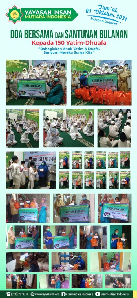 Doa Bersama Dan Santunan Bulanan Kepada 150 Yatim-Dhuafa