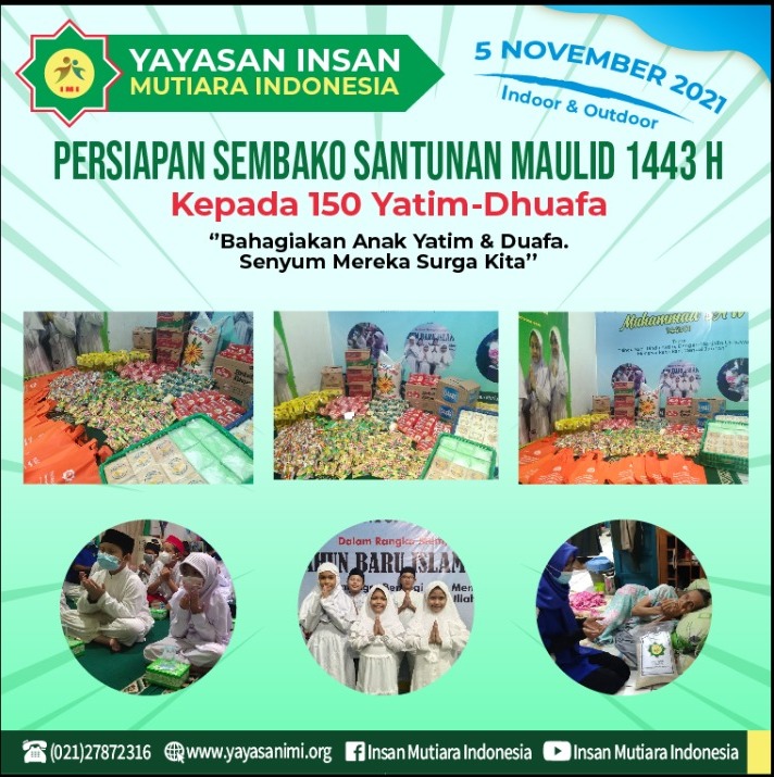 Persiapan Santunan Maulid Nabi 1443 H