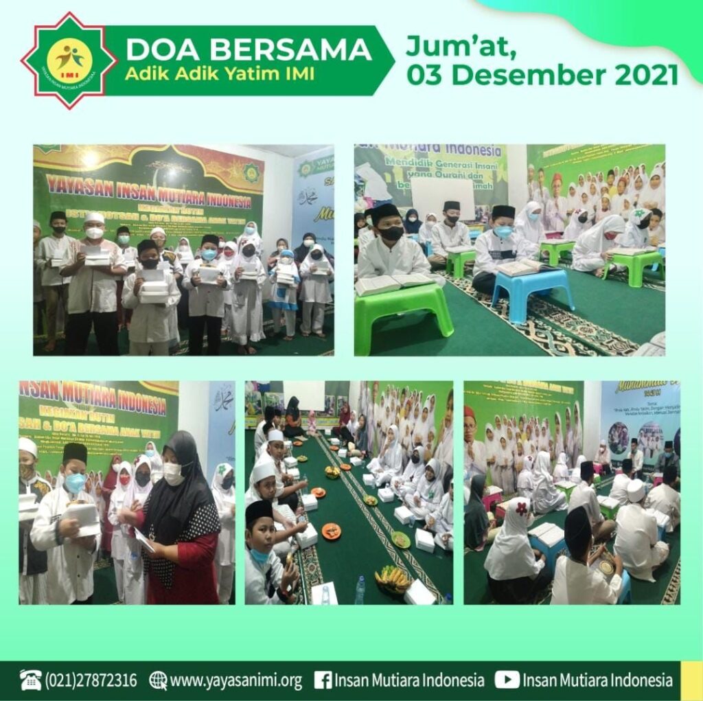 Doa Bersama Adik Adik Yatim Yimi Jumat 03 Desember 2021