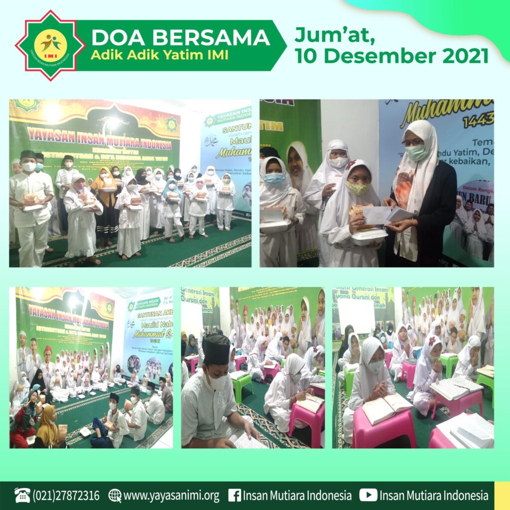 Doa Bersama Adik-Adik Yatim Yimi Jumat 10 Desember 2021