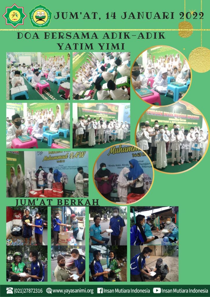 Doa Bersama Adik-Adik Yatim Yimi Jumat, 14 Januari 2022