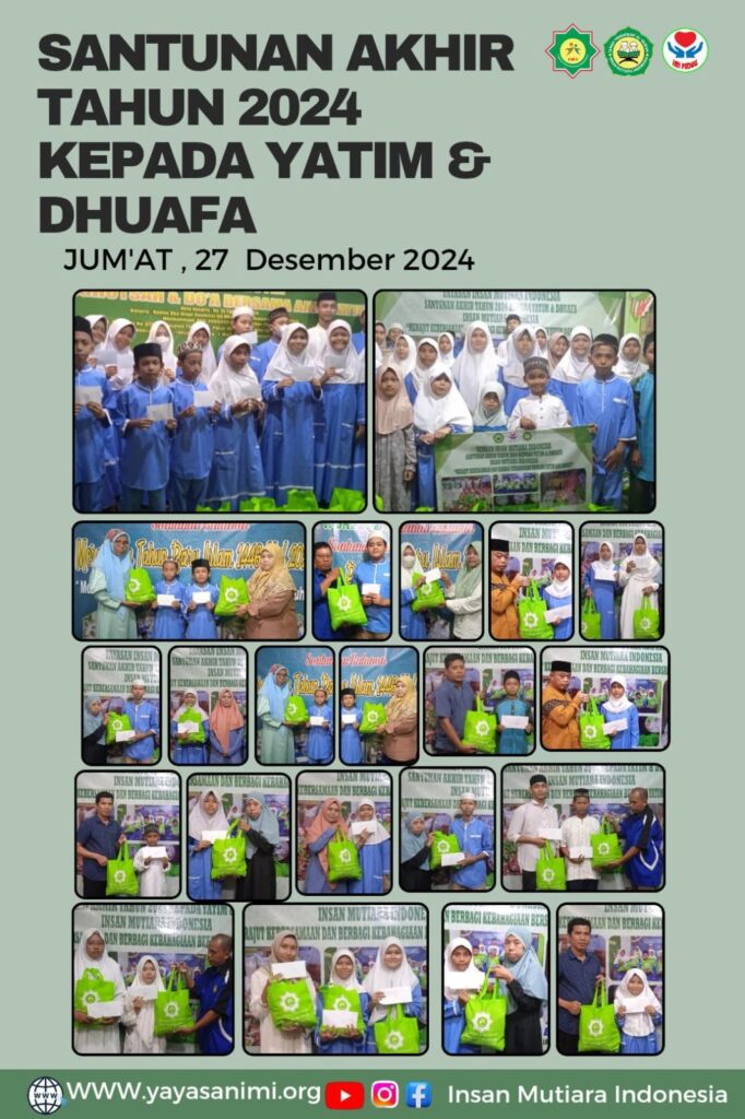 PENYALURAN SANTUNAN AKHIR TAHUN 2024 KE PADA YATIM & DHUAFA